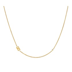 Halskette mit einem Buchstaben Ihrer Wahl und Lab Grown Diamanten Lupe