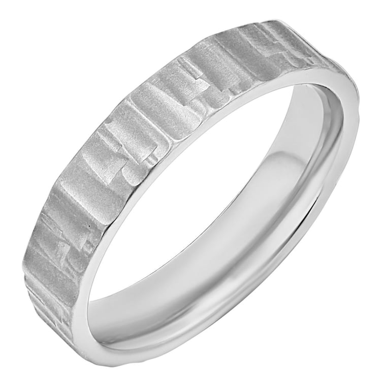 Flache Eheringe aus Titan mit Diamant Aria 167884