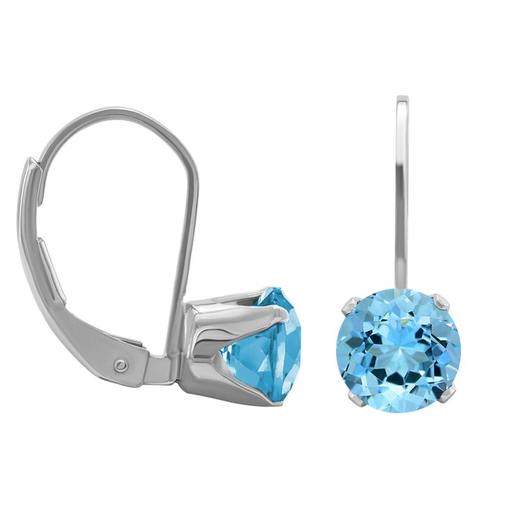 Topasschmuck in silbernen Ohrringen 32815