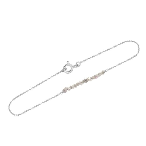 Armband aus Gold mit rosa ungeschliffenen Diamanten Benaty