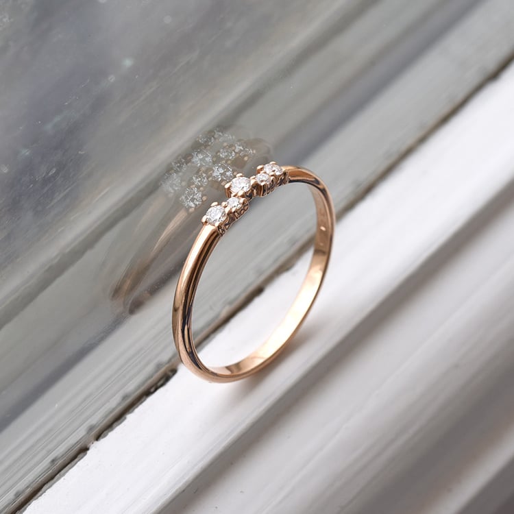 Ring mit Diamanten aus Roségold Blanka 84439