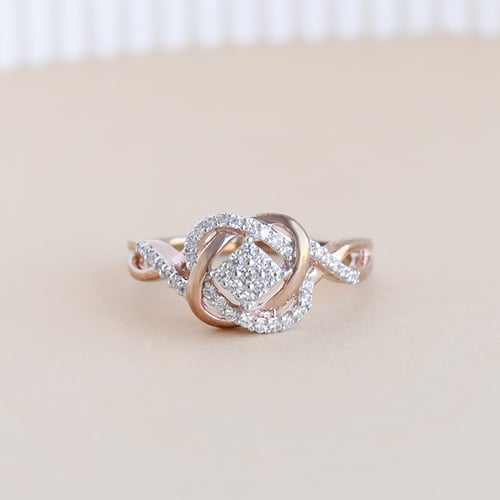 Geflochtener Diamantring Ecrin
