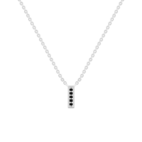 Goldene Kette mit schwarzen Diamanten Narcisa
