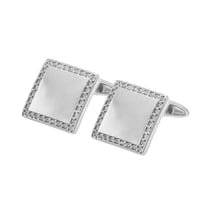 Manschettenknöpfe aus Silber mit Diamanten Urban