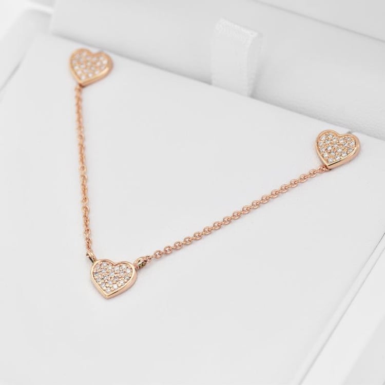 Goldenes Schmuckset in Rosegold in Eppi-Geschenkbox 18921