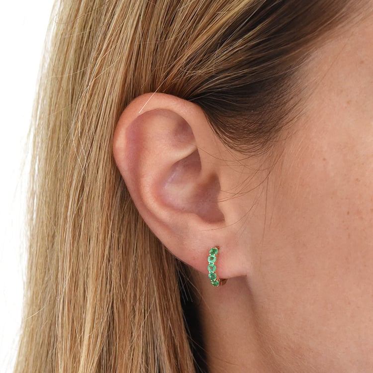 Zarte Ohrringe mit Smaragden Patton 85823