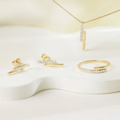 Anhänger aus Gold mit Lab Grown Diamanten Katie