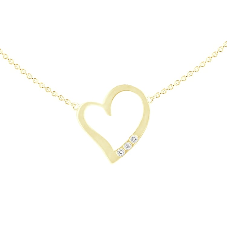 Kette mit Herz-Anhänger und Gravur Rimsha 102040