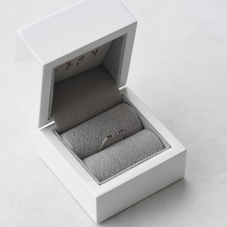 Ausgefallener Silberring mit schwarzen Diamanten Kessie 73079