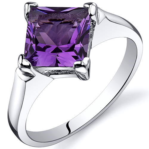 Silberner Ring mit Princess Amethyst Neola