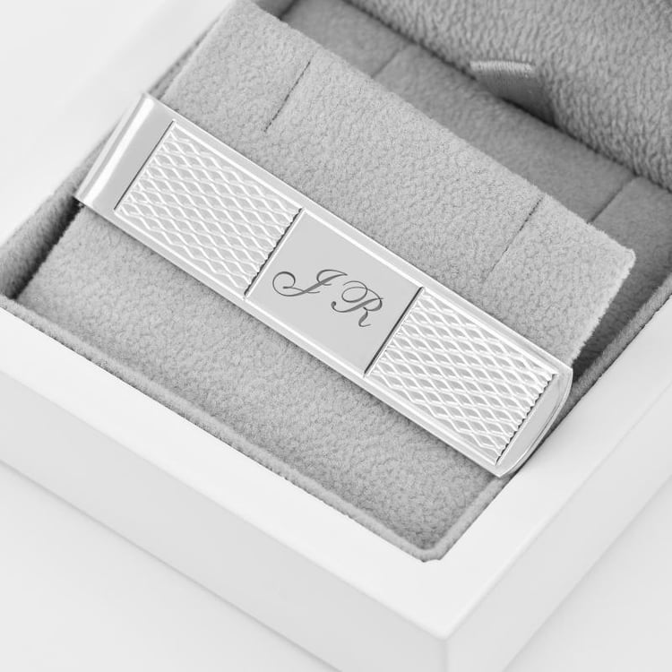 Geldklammer aus Silber mit Gravur Clip 39704