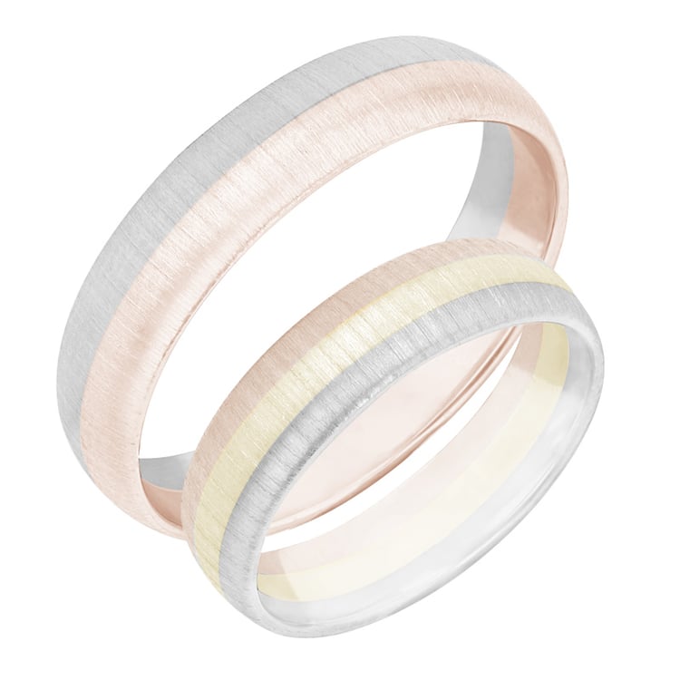 Trauringe aus kombiniertem Gold Zilien