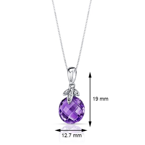 Goldener Anhänger mit Amethyst 27378