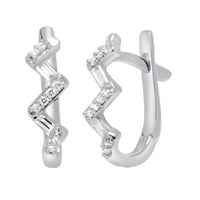 Diamantene Creolen aus Gold oder Platin Ransom