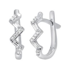 Diamantene Creolen aus Gold oder Platin Ransom