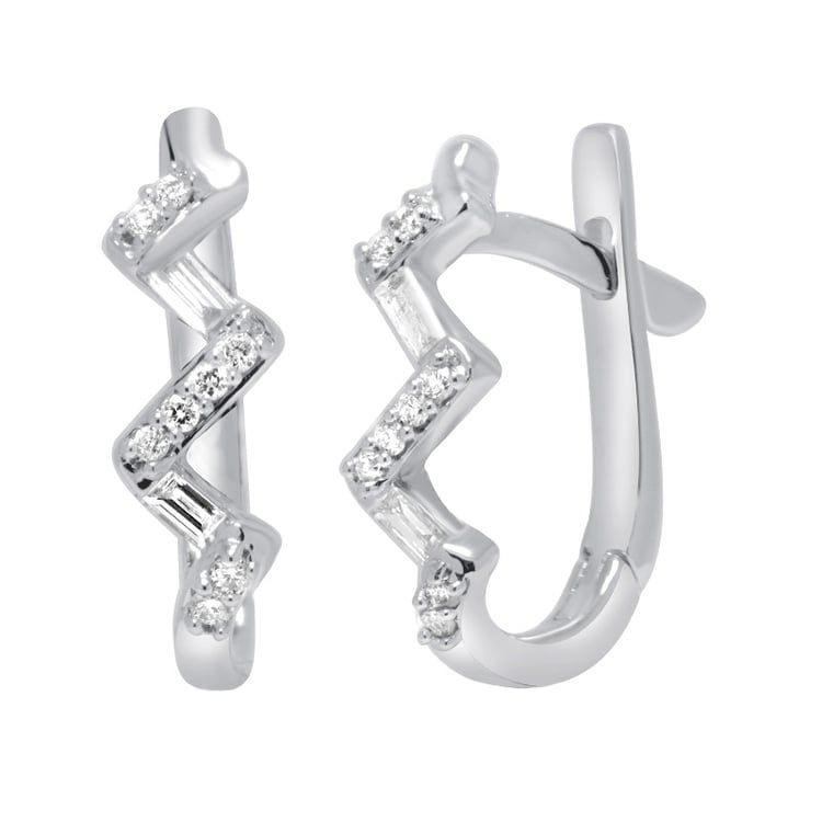 Diamantene Creolen aus Gold oder Platin Ransom