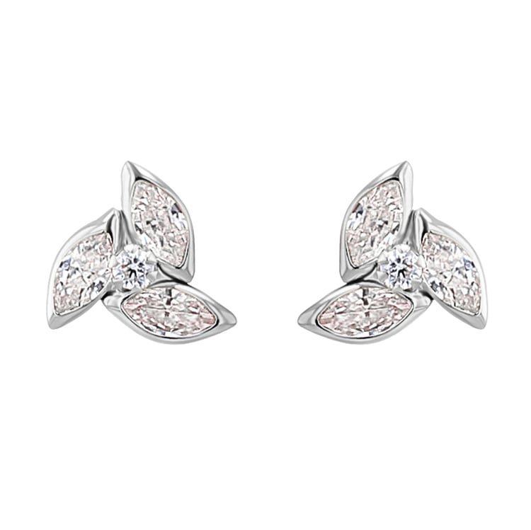 Goldene Ohrstecker mit Zirkonia Marina 123908