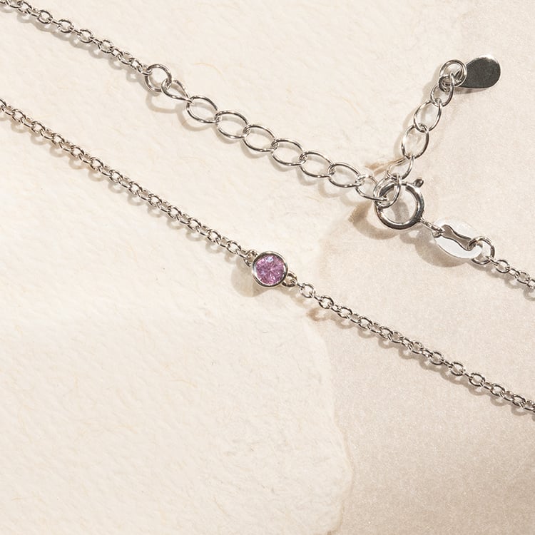 Minimalistisches Silberarmband mit Saphir Bonato 138433