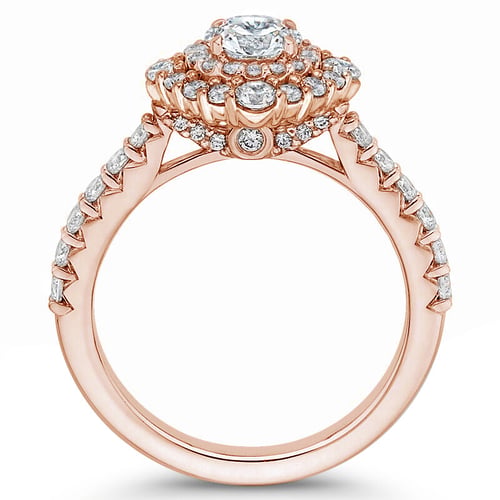 Doppelter Halo-Verlobungsring mit Lab Grown Diamanten Belen