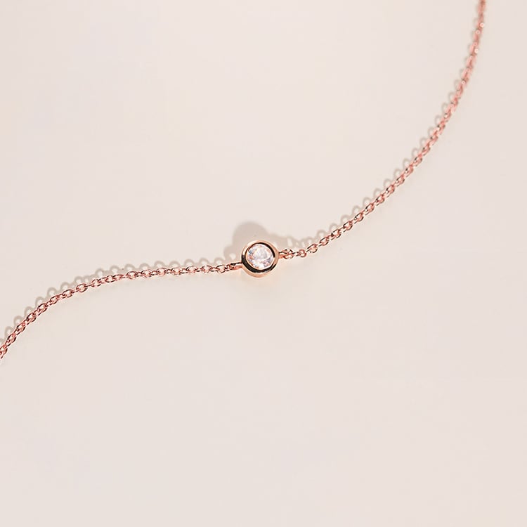 Minimalistisches Armband in Gold und mit Mondstein Bonato 152856