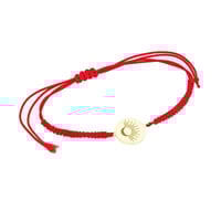 String Armband mit dem Yoga Symbol Sonne und Mond