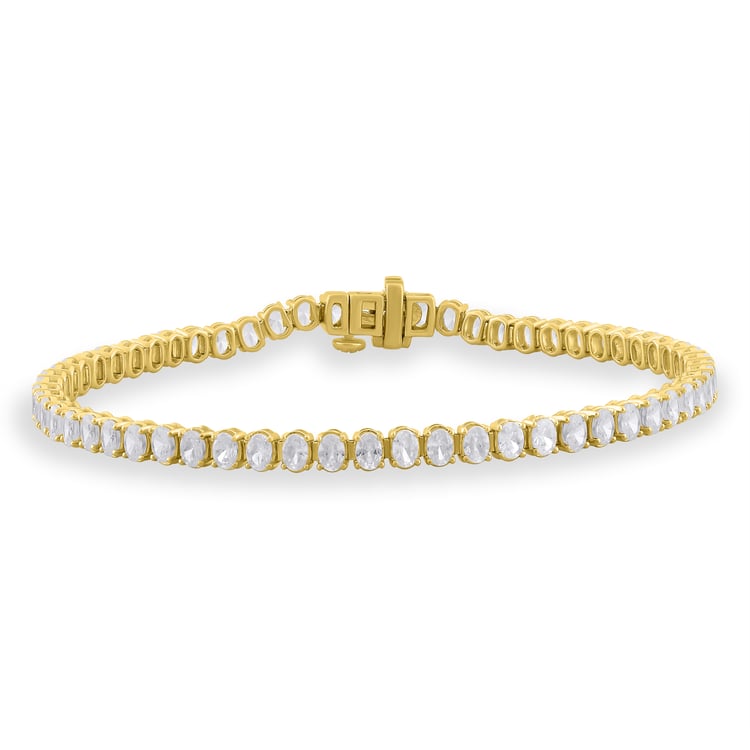 Goldenes Tennisarmband mit Lab Grown Diamanten Bea 163643