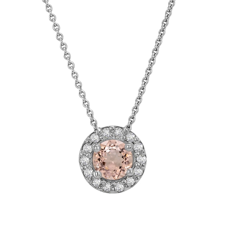 Halo-Anhänger mit Morganit Vicky 32244