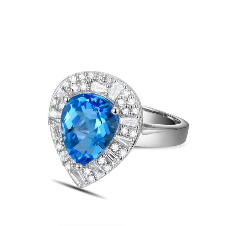 Goldring mit Topas 10025