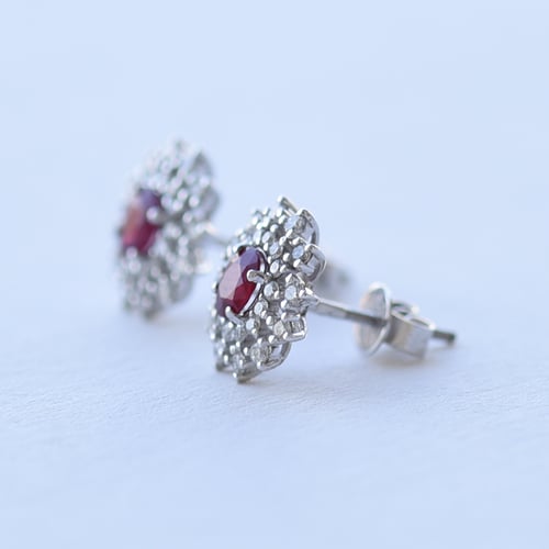 Rubinohrringe mit Diamanten Richelle