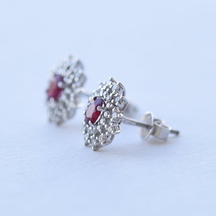 Rubinohrringe mit Diamanten Richelle 61804