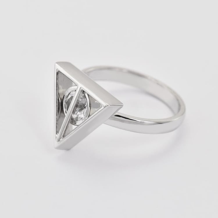 Magischer Goldring Harry Potter mit Diamant 26635