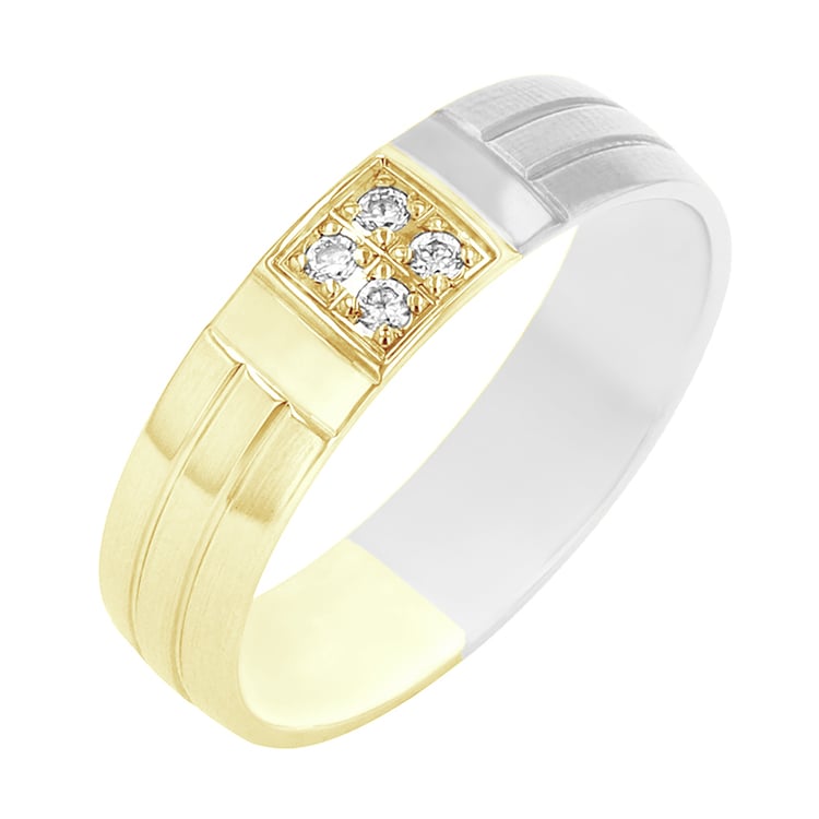 Goldene Eheringe mit Diamanten Widald 80422