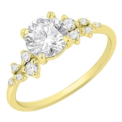 Verlobungsring mit Buchstaben und Lab Grown Diamanten Olha