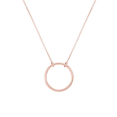 Silberne Halskette mit minimalistischer Form Karma