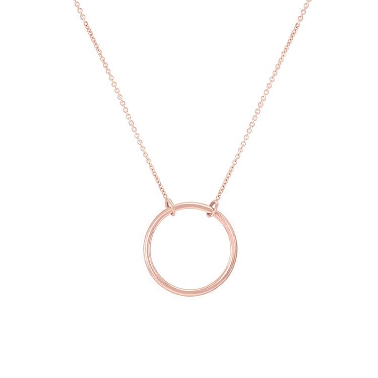 Silberne Halskette mit minimalistischer Form Karma 103609