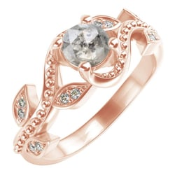 Verlobungsring mit einem Salt and Pepper Diamanten und Lab Grown Diamanten Vindo