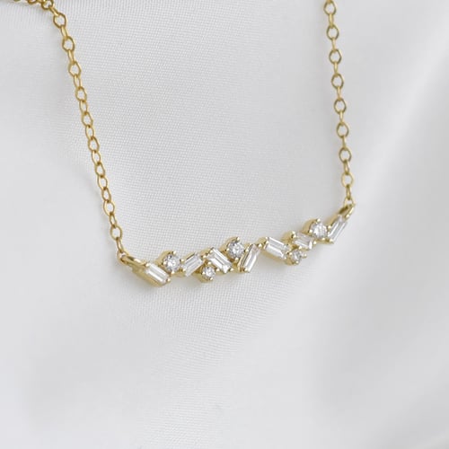 Kette mit Lab Grown Baguette-Diamanten Manu