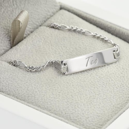 Kinderarmband aus Silber mit Gravur Ihrer Wahl Casay