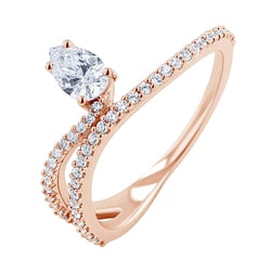 Unkonventioneller Verlobungsring mit Lab Grown Diamanten Reptie