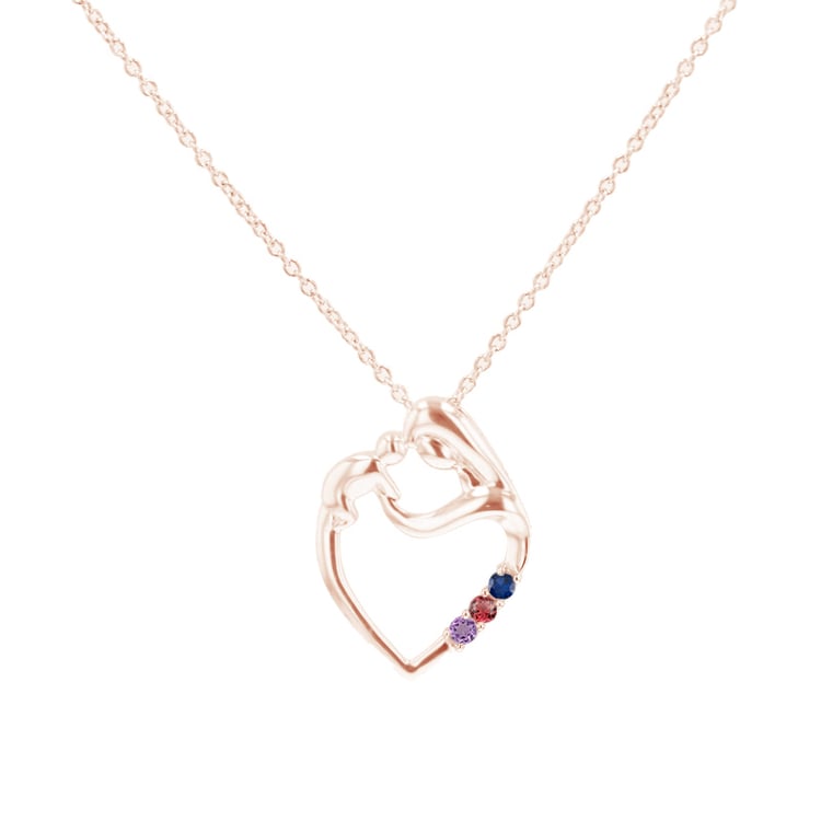 Anhänger Mutter und Kind mit Edelsteinen Ihrer Wahl Eisa 119994