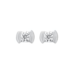 Minimalistische goldene Ohrstecker mit Diamanten Vilhelmina