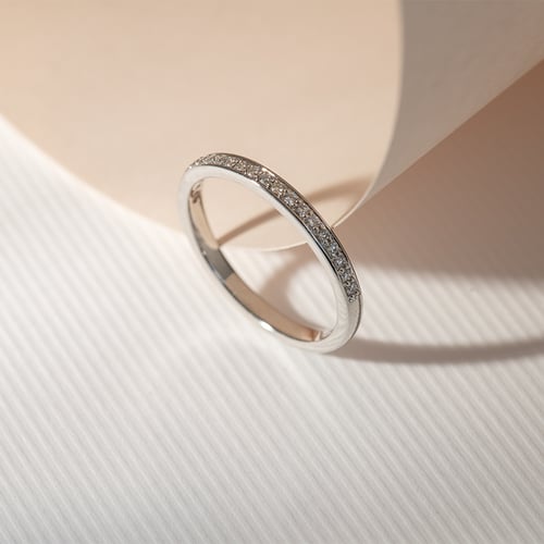Goldener Eternity-Ring mit 1.25 mm Lab Grown Diamanten Mewya
