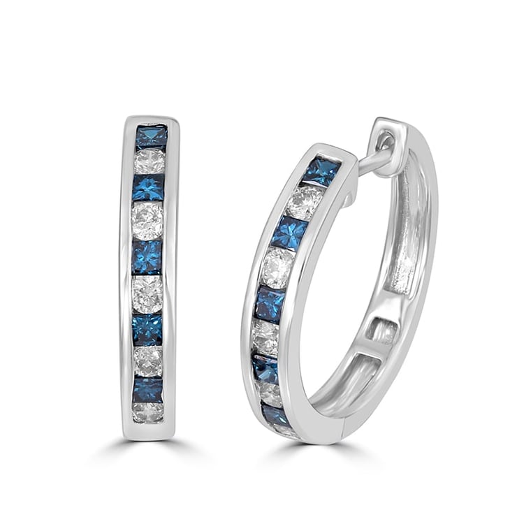 Creolen mit Diamanten