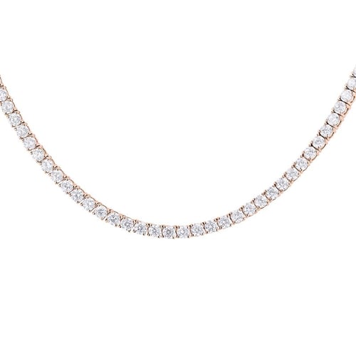 Goldenes Tennis Halskette mit Lab Grown Diamanten Gibson