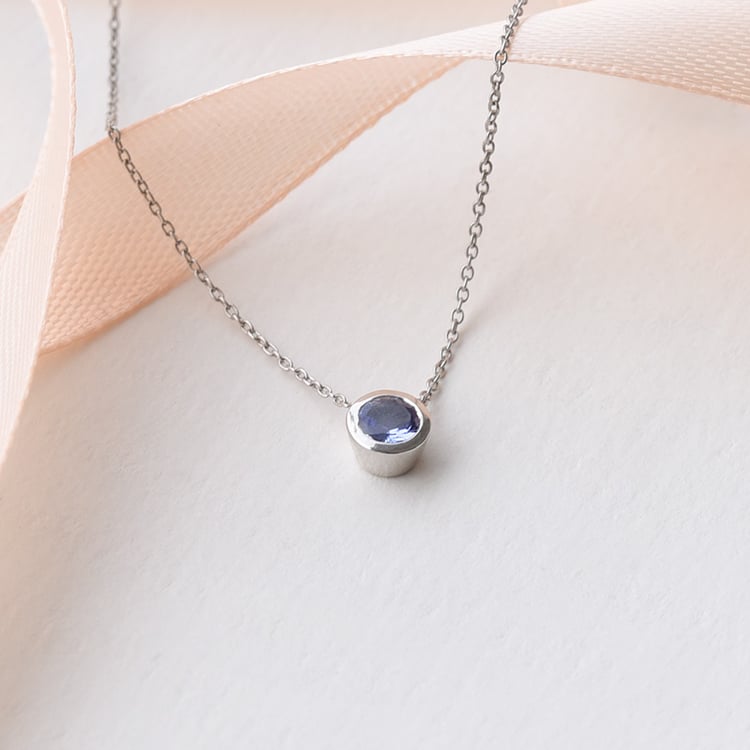 Halskette mit blauem Tansanit Jonie 93372