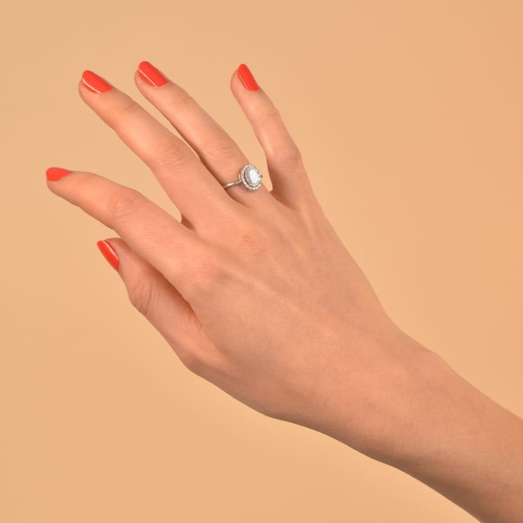 Ring mit Moissanit und Lab Grown Diamanten Arya 105577