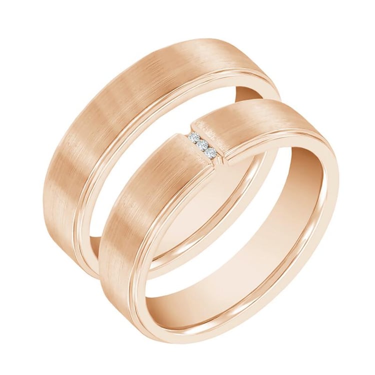 Eheringe aus Roségold 43013