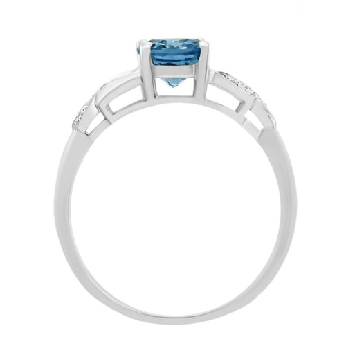 Goldener Topasring mit Diamanten Alanyse
