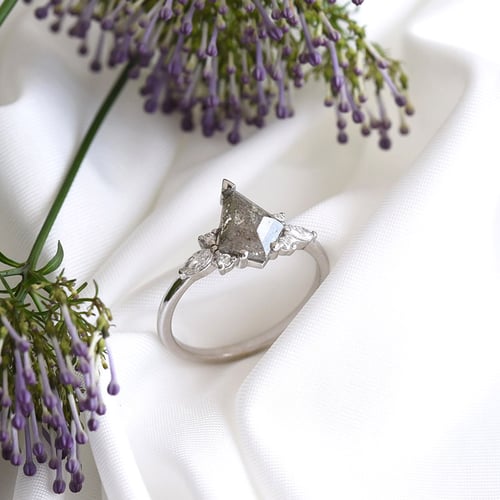Ring mit Salt and Pepper Diamant Isabela