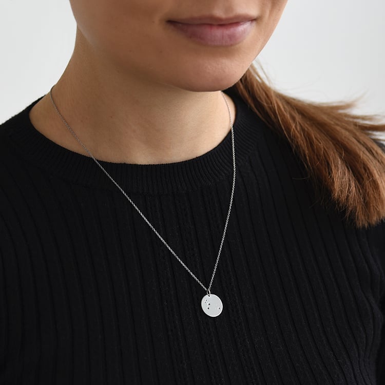 Platinanhänger mit Sternzeichen und Diamant Nyala 70603